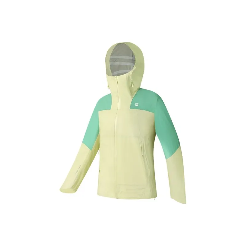 FILA EXPLORER SS25 Waterproof And Warm Windbreaker Jacket Women's Tender Shoot Yellow YE-0