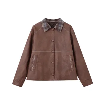 FPMZ Leather Jacket Women's Brown