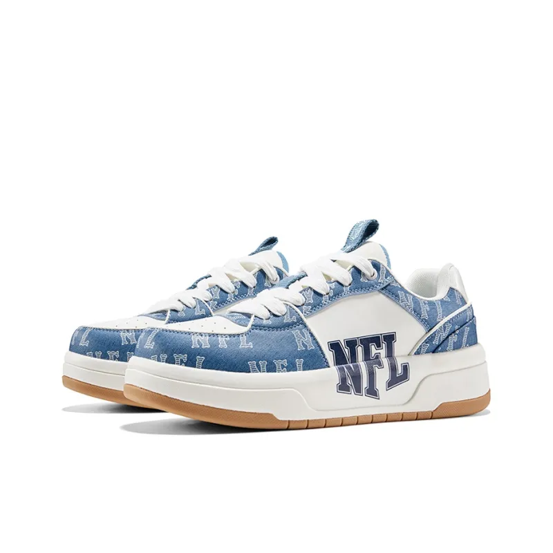 NFL College 1 Size 25 'Ocean And Earthy' Low Top Skateboard Shoes Unisex Light Blue-2