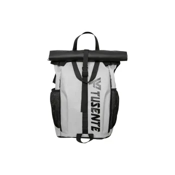Yalu Nylon Backpack Unisex Black/Red/Dark Gray/Light Gray