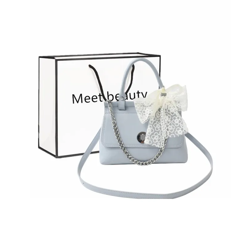 Fitchell PU One Shoulder Handbag Regular Women's White/Blue/Pink/Purple/Black-7