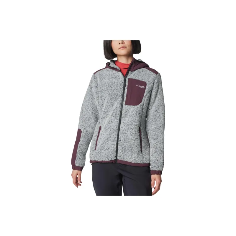 Columbia ARCTIC HOODED FLEECE Velvet-feel Coat Women's Gray-0