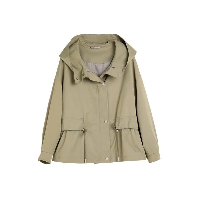 Hang Yi Court Trench Coat Women's Light Green-0