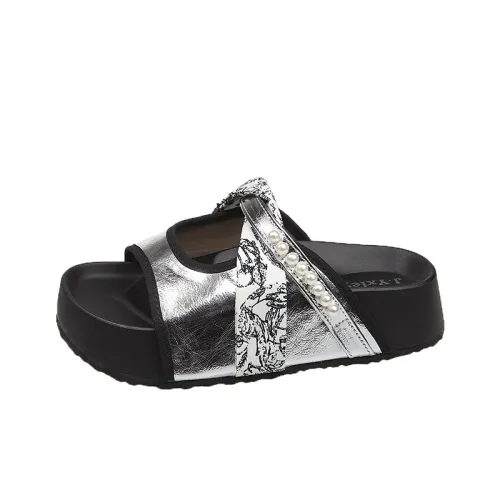 AJPAP Cut Out Slip Resistant Odor Resistant Abrasion Resistant Slide Slippers Women's