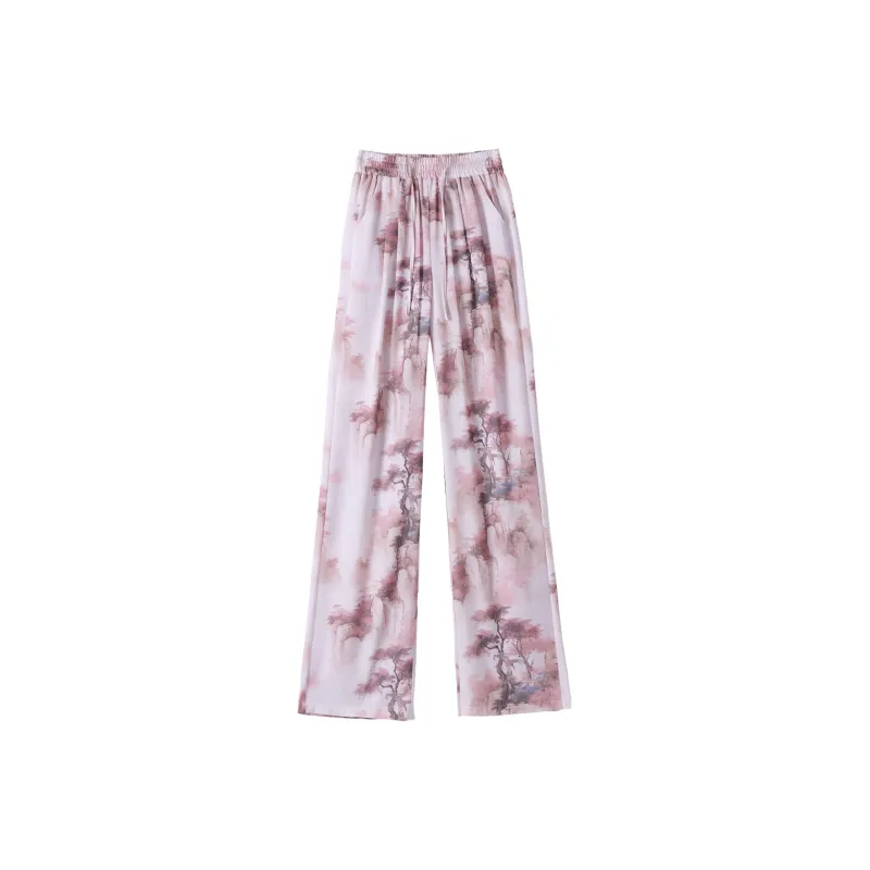 0571 Family Casual Pants Women's Pink-0