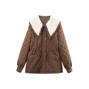 A Paradise For Awakening Puffer Jacket Women's Coffee