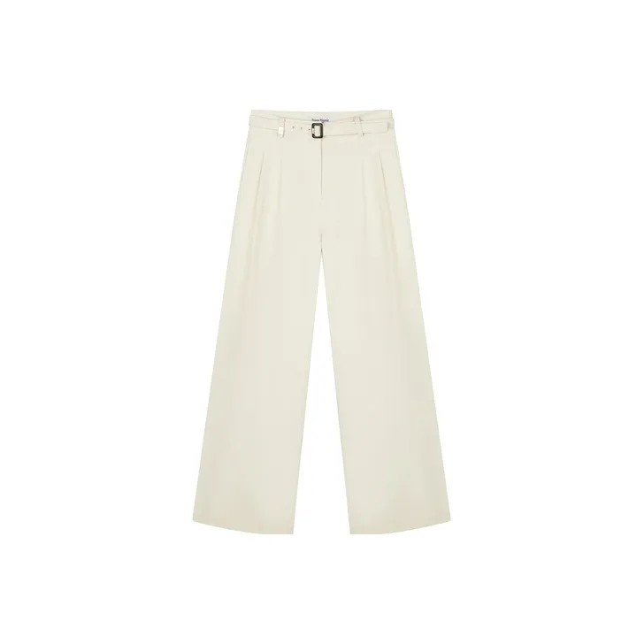 Teenie Weenie Casual Pants Women's Ivory White-0