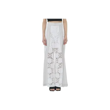 PUBLIC TOKYO SS24 Casual Pants Women's White