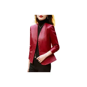 Yi Mengyuan Leather Jacket Women's