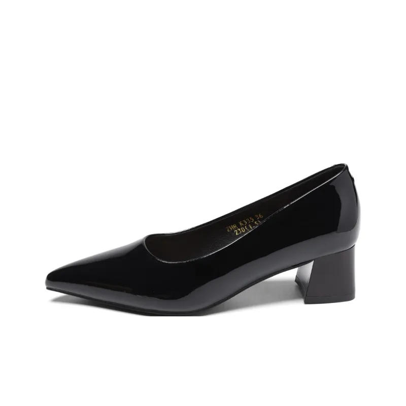 ZHR Chunky Heel High Heels Women's-0