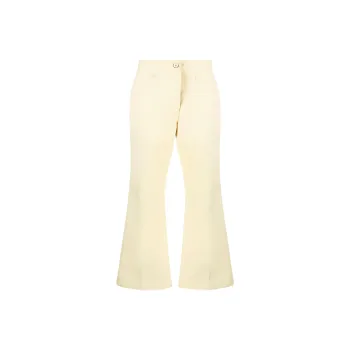 JIL SANDER Pressed crease Flared Cropped Trousers