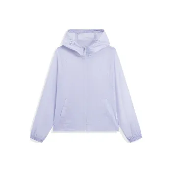 XTEP Trench Coat Women's Sheer Purple