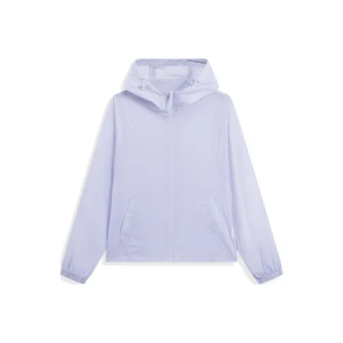 XTEP Trench Coat Women's Sheer Purple
