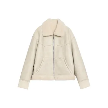 LETTRANS Furs Women's Gray White