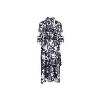 BESIONIA SS23 Trench Coat Women's Blue White
