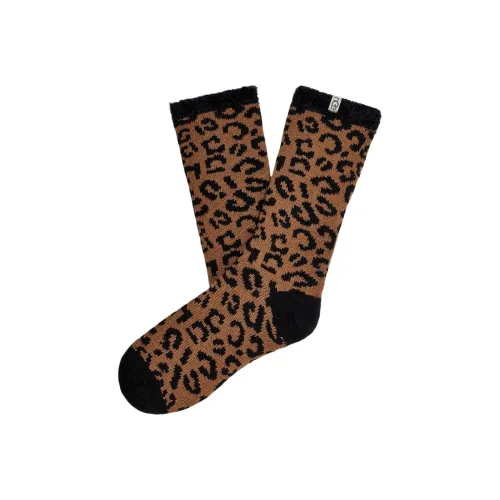 UGG Mid Calf Socks Women's 1 Pack Brown