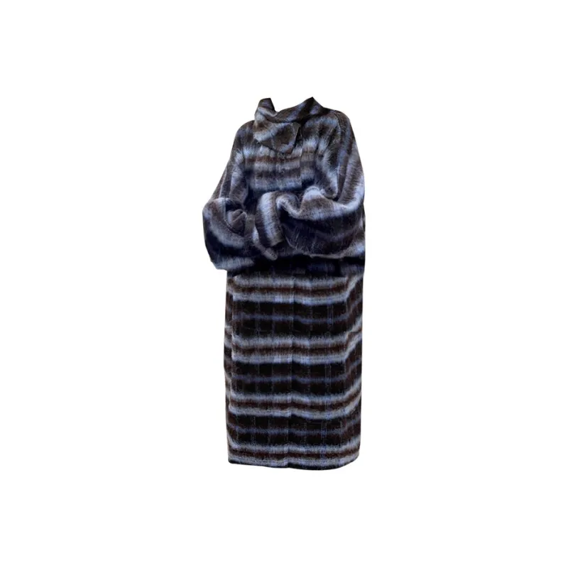 KENLY Velvet feel Coat Women's Plaid-0