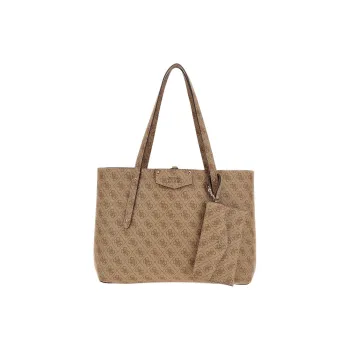 GUESS Synthetic Leather Tote Bag, Shopping Bag, Shoulder Bag Women's Brown