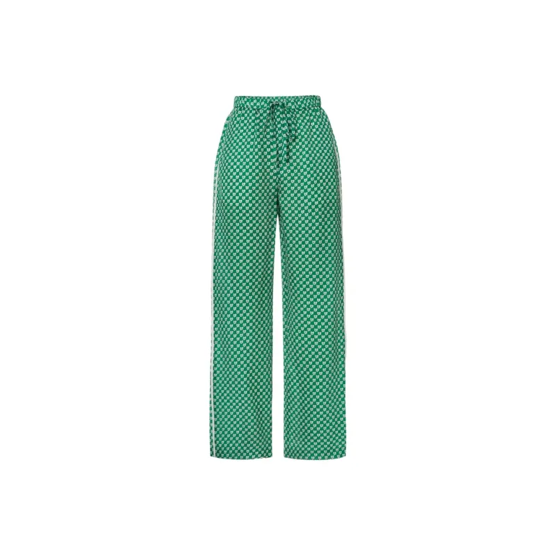 MO&CO Casual Pants Women's Green With Floral-0