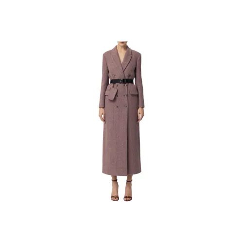 Elisabetta Franchi Coats Women's Red Black