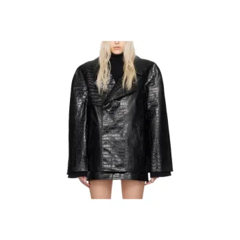 THE FRANKIE SHOP Leather Jacket Women's Black
