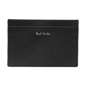 Paul Smith Calfskin Card Holder Men's Black & Blue