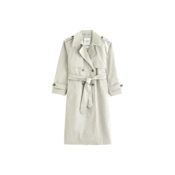 Abercrombie＆Fitch Trench Coats Women's Gray