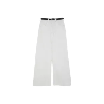 IHIMI Casual Pants Women's Cream Puff White