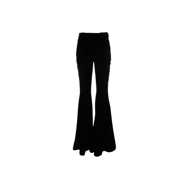 SAINT LAURENT Velvet Flared Pants-0