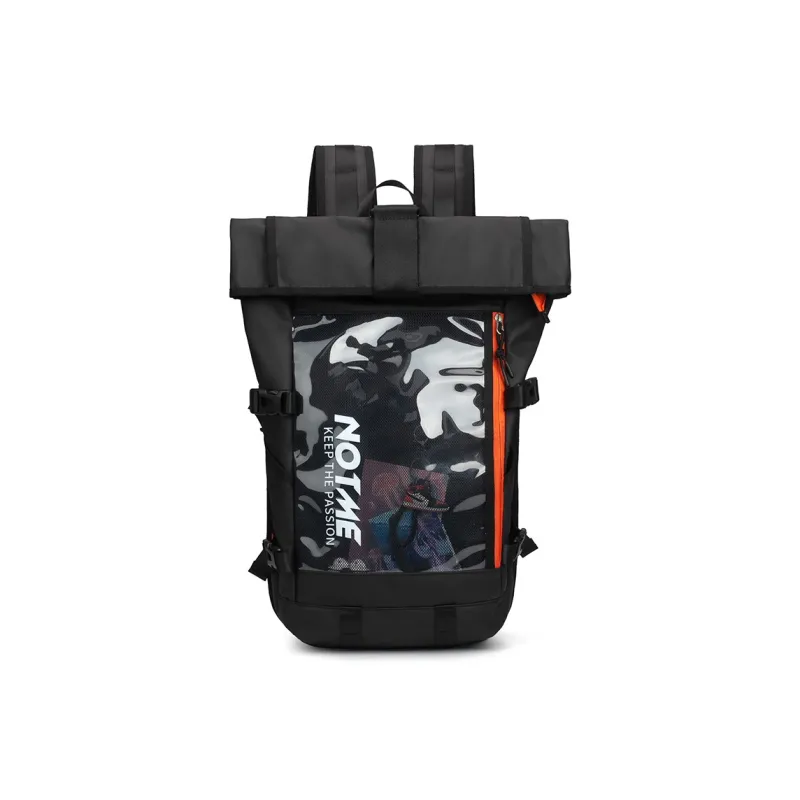 LOVERPUSS Fabric Backpack Regular Unisex Cool Black-4