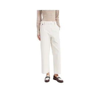 Brunello Cucinelli Embellished Cropped Chino Trousers