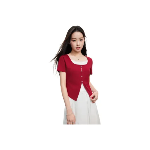 Love to serve T Shirts Women's Red