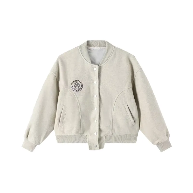 SECFLY OFFICIAL Baseball Jacket Women's Apricot-0