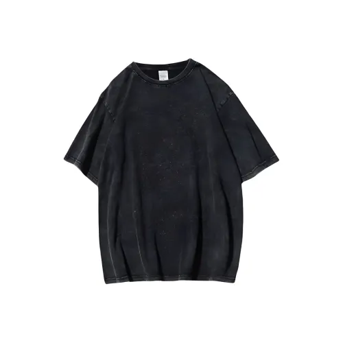 Concubine Zhu Drop Shoulder Sleeve T Shirt Women's Black Short Sleeved