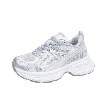 SUPEREDGE Slip Resistant And Abrasion Resistant Coverage Low Top Chunky Sneakers Women's