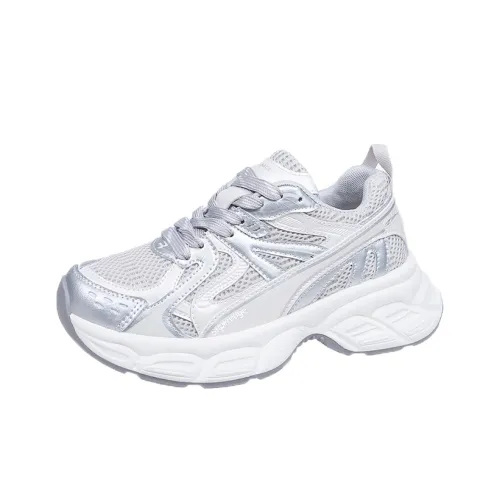 SUPEREDGE Slip Resistant And Abrasion Resistant Coverage Low Top Chunky Sneakers Women's