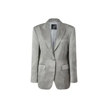 PINKO For You Single Breasted Slub Satin Blazer