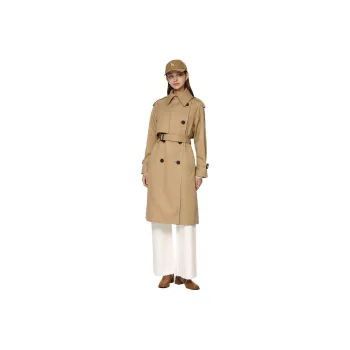 HAZZYS Trench Coat Women's Dark Beige Yellow