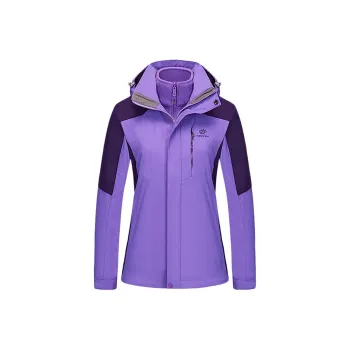 Tectop Waterproof And Windproof To Keep Warm Windbreaker Jacket Women's Lilac
