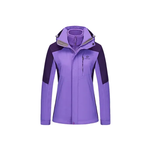 Tectop SUPERFIT And Windproof To Keep Warm Windbreaker Jacket Women's Lilac