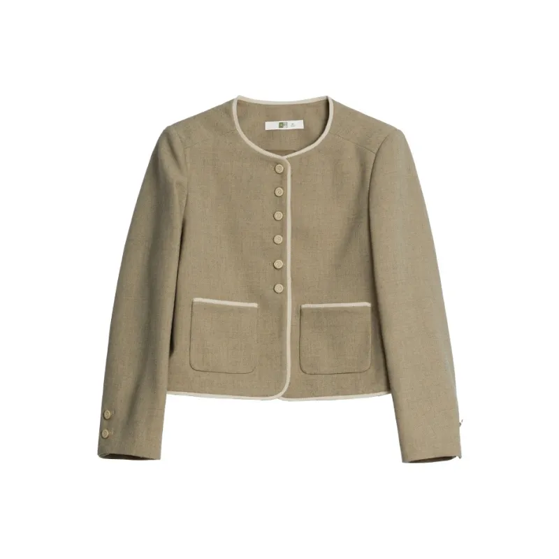Mambe Cropped Coat Women's Primulin-0