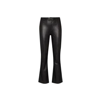 PAIGE Flared Faux leather Trousers