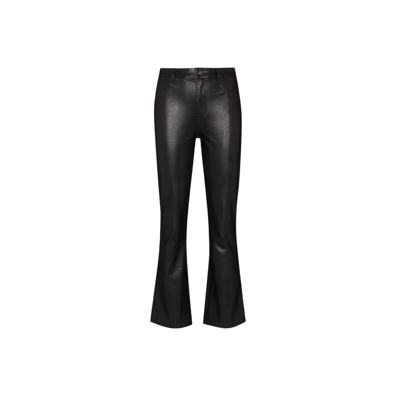 PAIGE Flared Faux leather Trousers-0