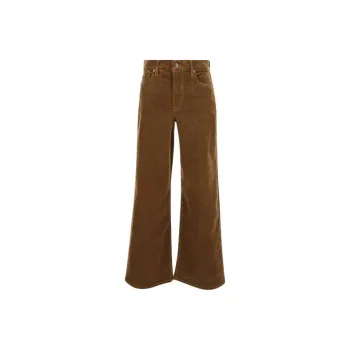 FRAME Le Slim Palazzo Corduroy Toast Pants