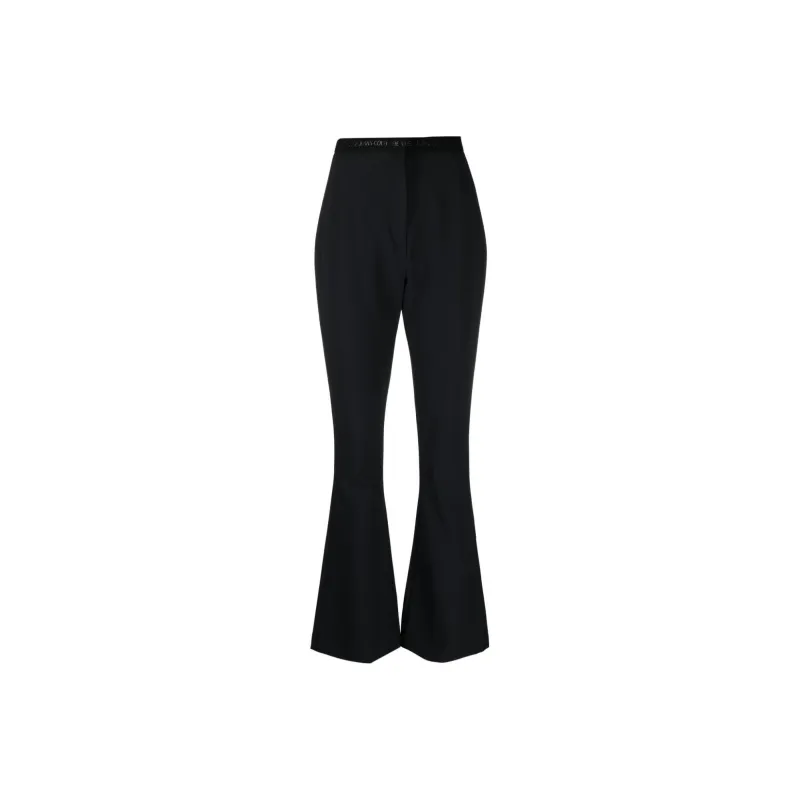 VERSACE JEANS COUTURE Logo waistband Flared Trousers-0