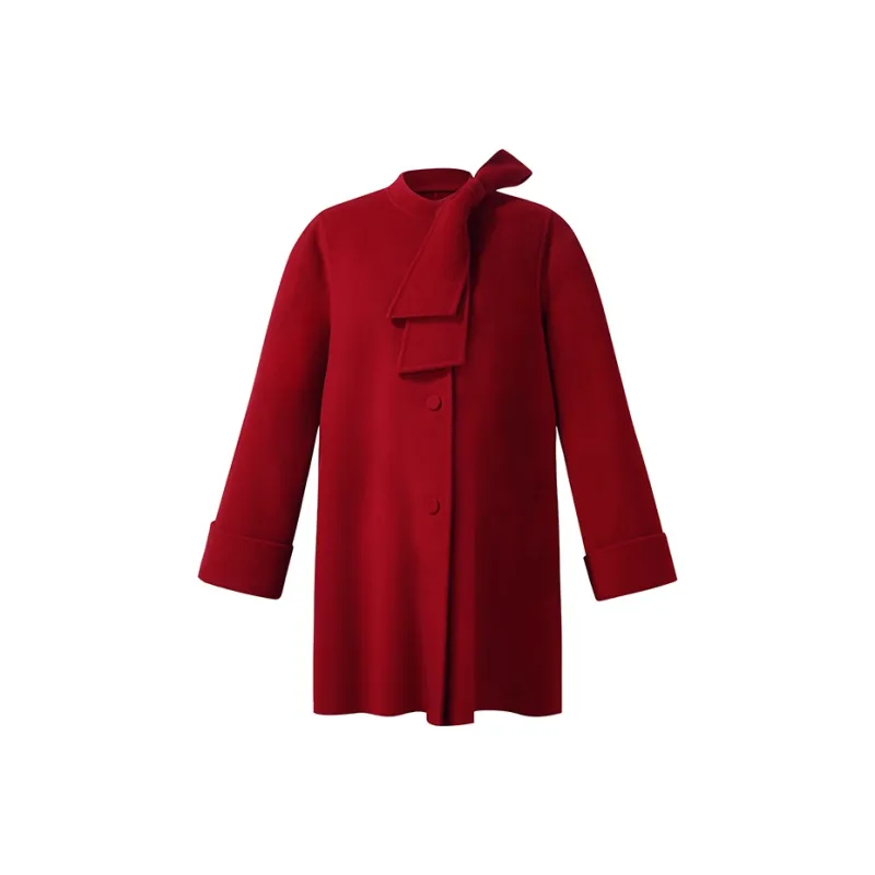 GOELIA Coats Women's Pepper Red-0
