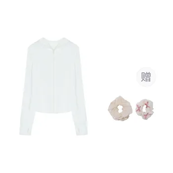 SUSANSAN Breathable Quick Dry Girl UV Protection Coat Petite Breathable Cardigan Ice Silk Top Women's