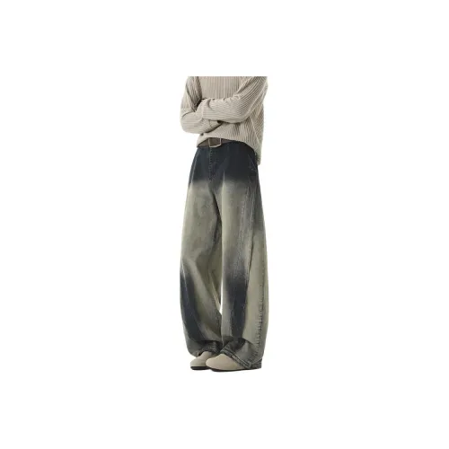 PODGORNOI Jeans Men Yellow Mud Blue