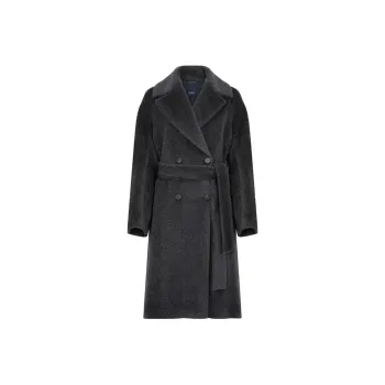 'S MAX MARA Double Breasted Belted Coat