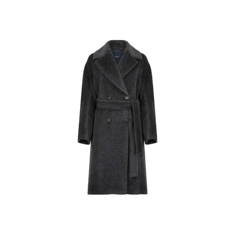 'S MAX MARA Double-Breasted Belted Coat-0